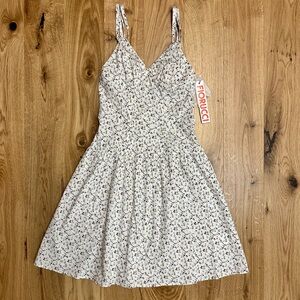Fiorucci Floral Dress - buttons and spaghetti straps